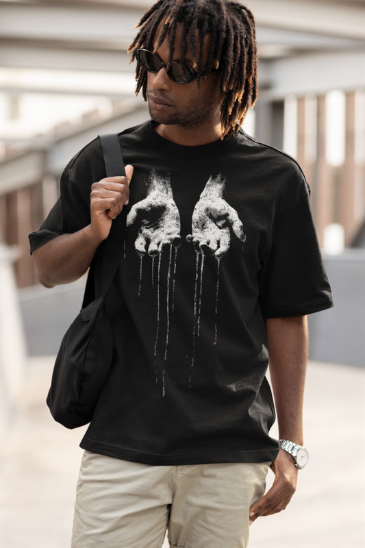 Divine Hands Oversized T-Shirt | Pixalflux