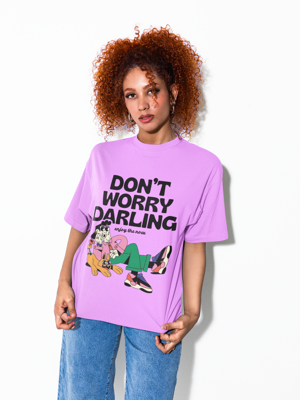 Don’t Worry Darling Oversized T-Shirt for Women