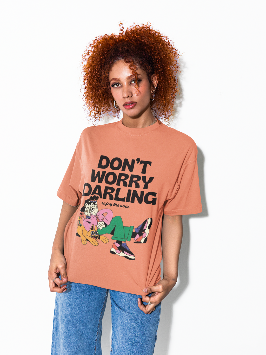 Don’t Worry Darling Oversized T-Shirt for Women