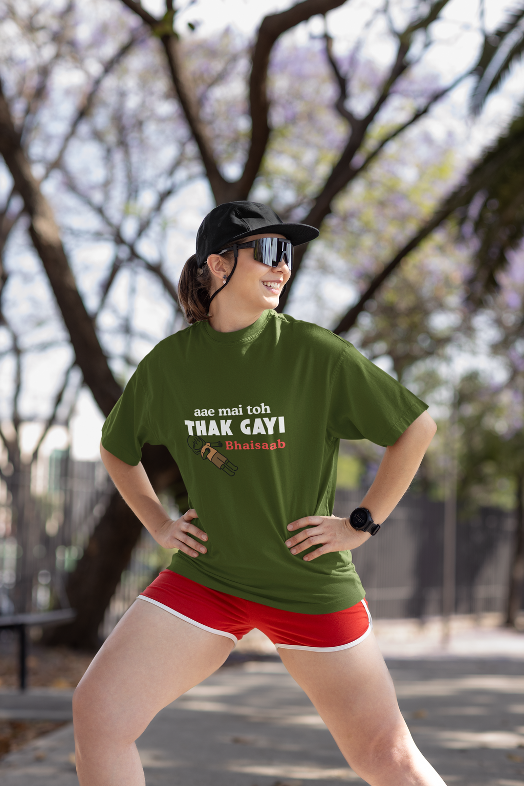 Aae Mai Toh Thak Gayi Bhaisaab Oversized T-Shirt for Women