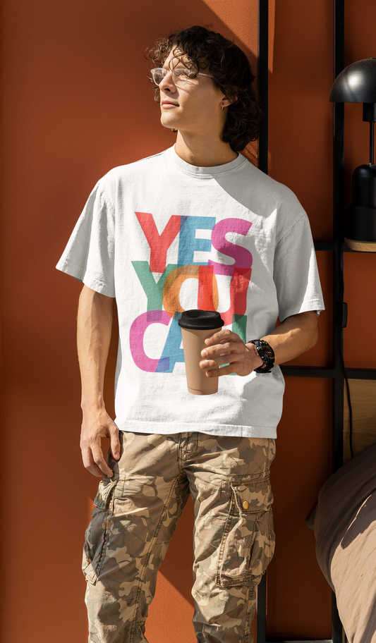 YES YOU CAN Oversized T-Shirt for Men