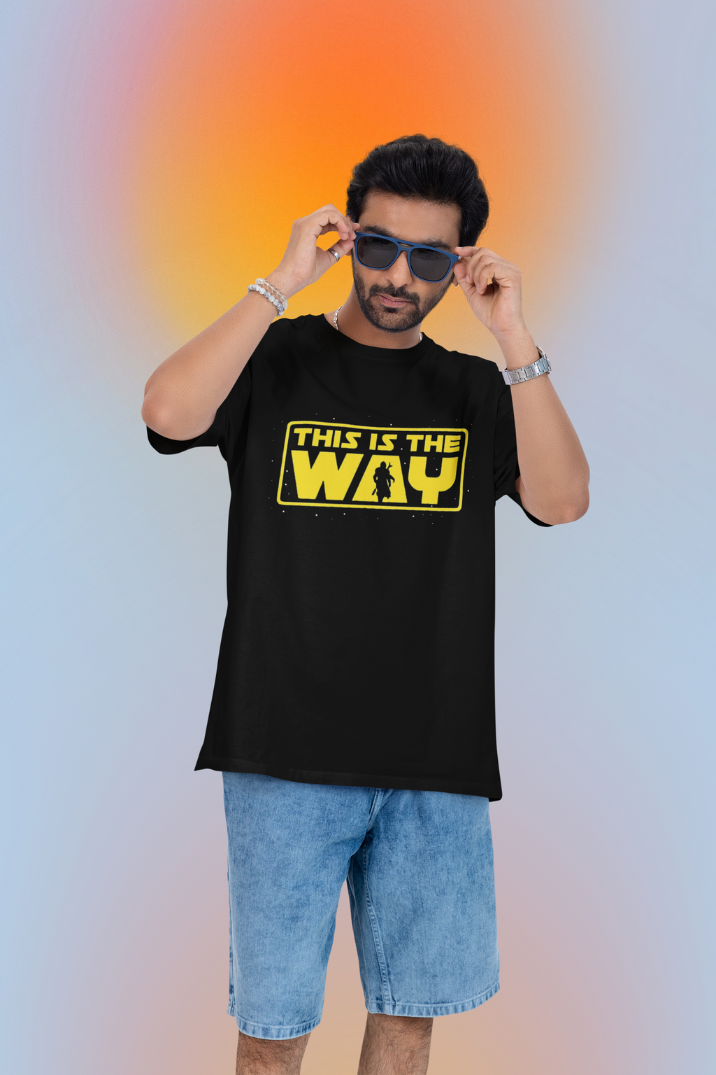 This Is The Way Star War Statement Oversized T-Shirt for Men