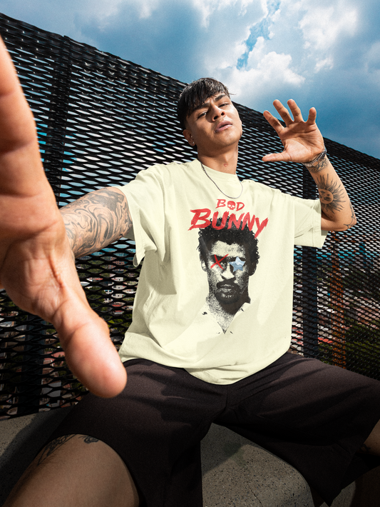 Bad Bunny Oversized T-Shirt for Men | Pixalflux