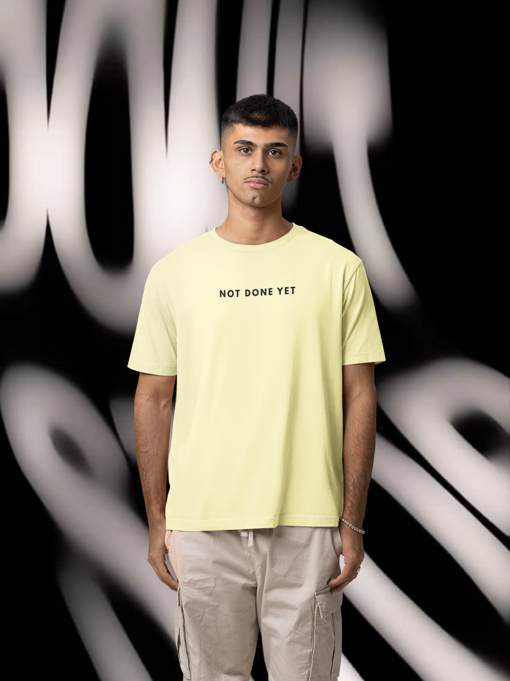 Try Again Oversized T-Shirt for Men | Pixalflux