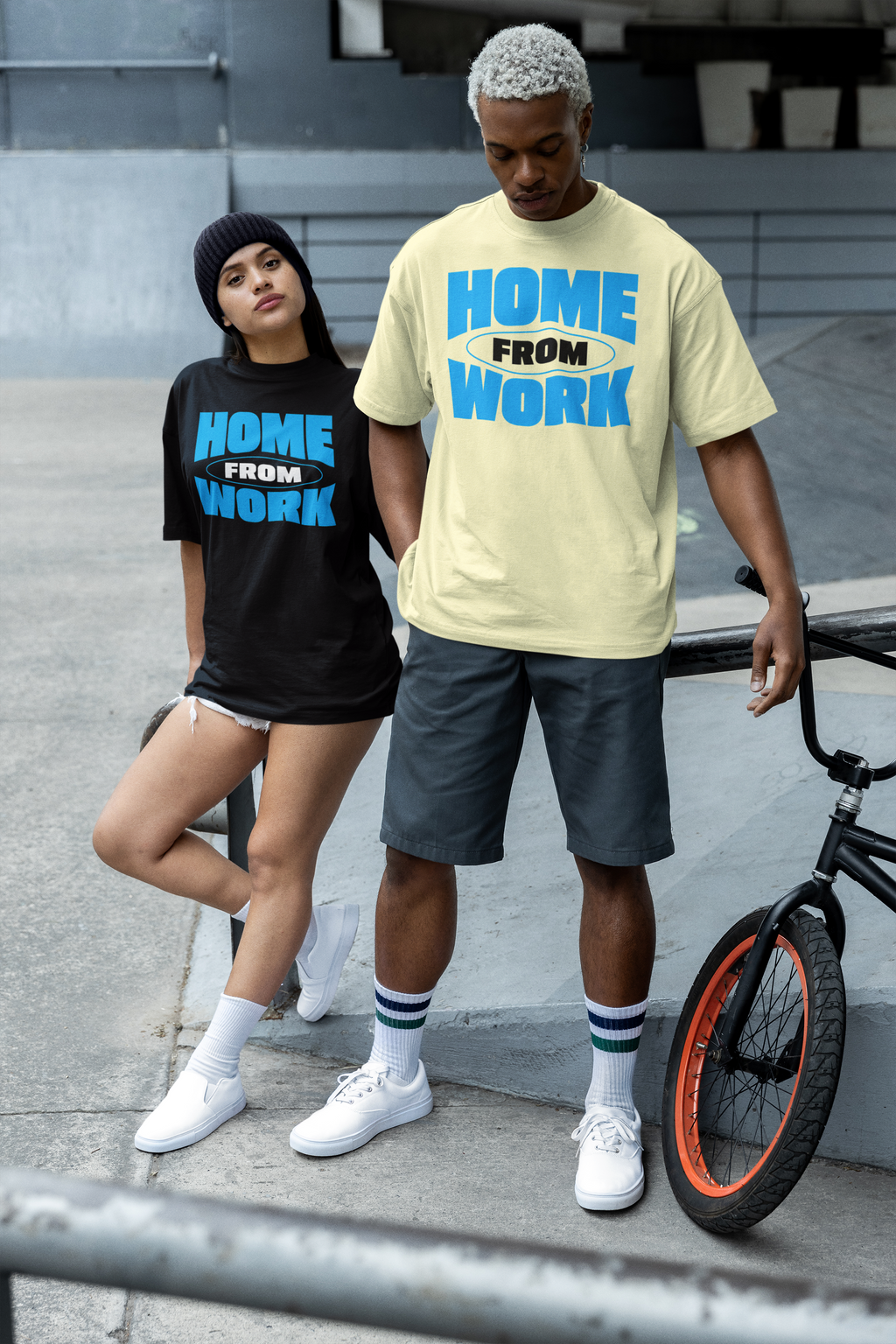 HOME FROM WORK Oversized T-Shirt | Pixalflux