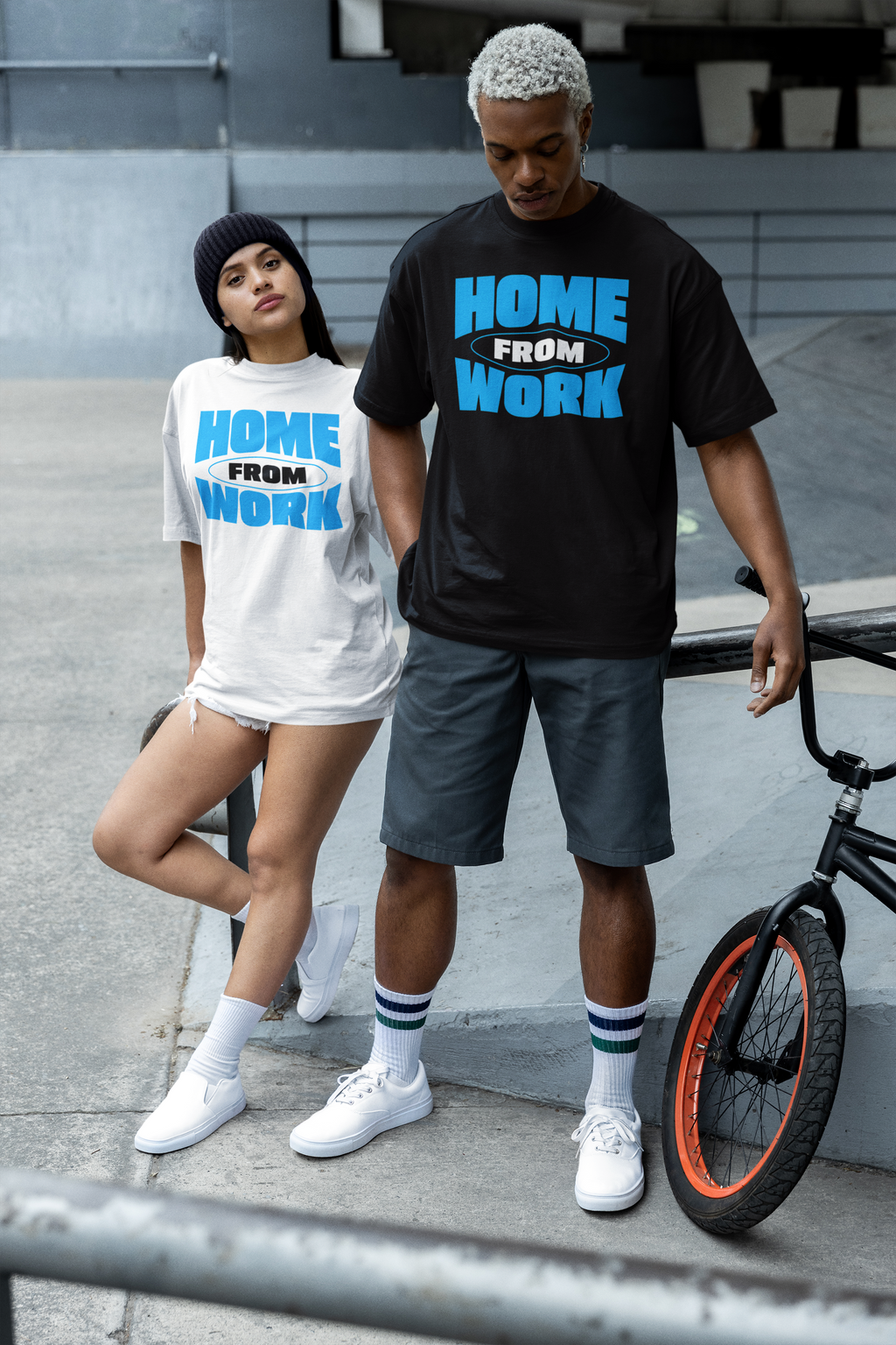 HOME FROM WORK Oversized T-Shirt | Pixalflux