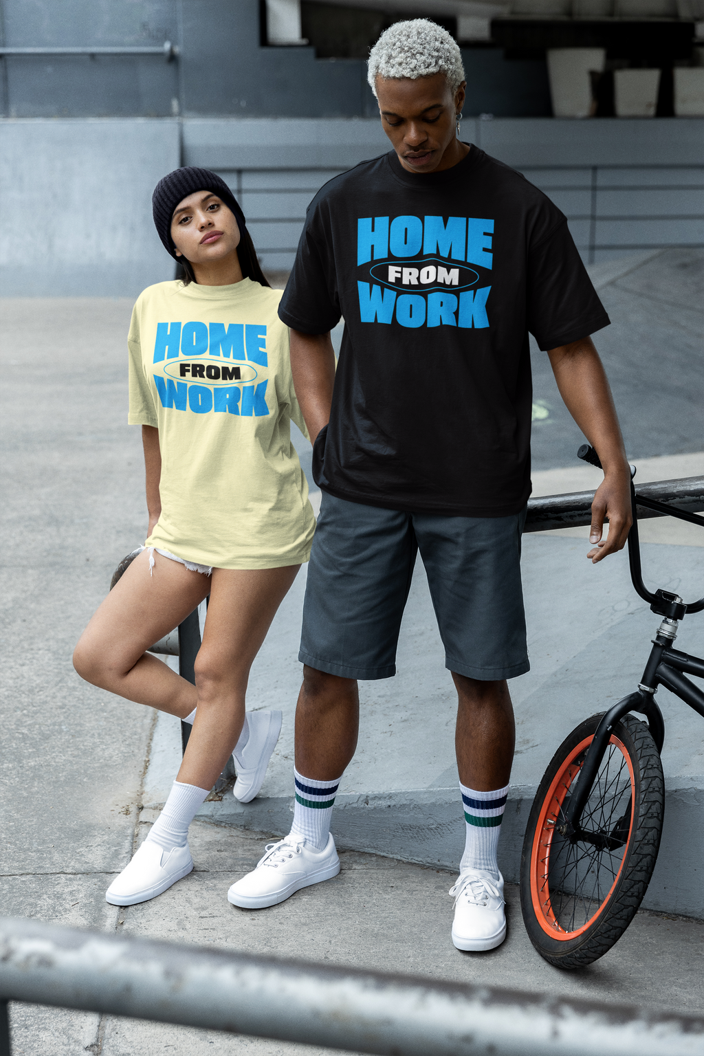 HOME FROM WORK Oversized T-Shirt | Pixalflux