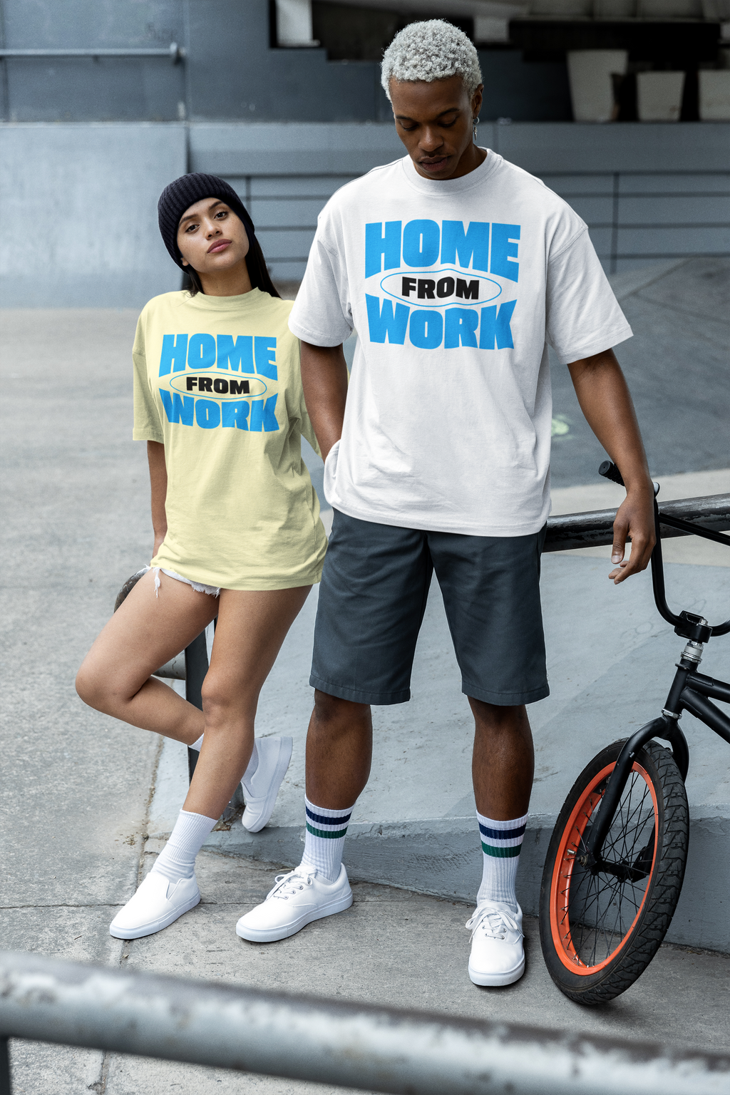 HOME FROM WORK Oversized T-Shirt | Pixalflux