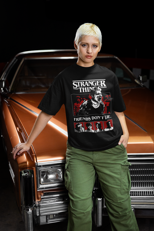 Stranger Things Oversized T-Shirt for Women