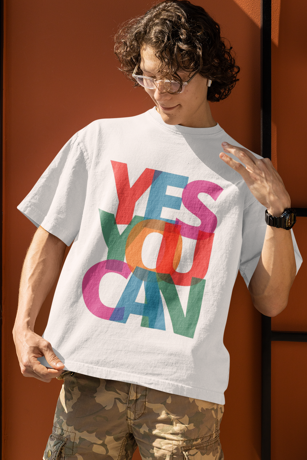 YES YOU CAN Oversized T-Shirt for Men