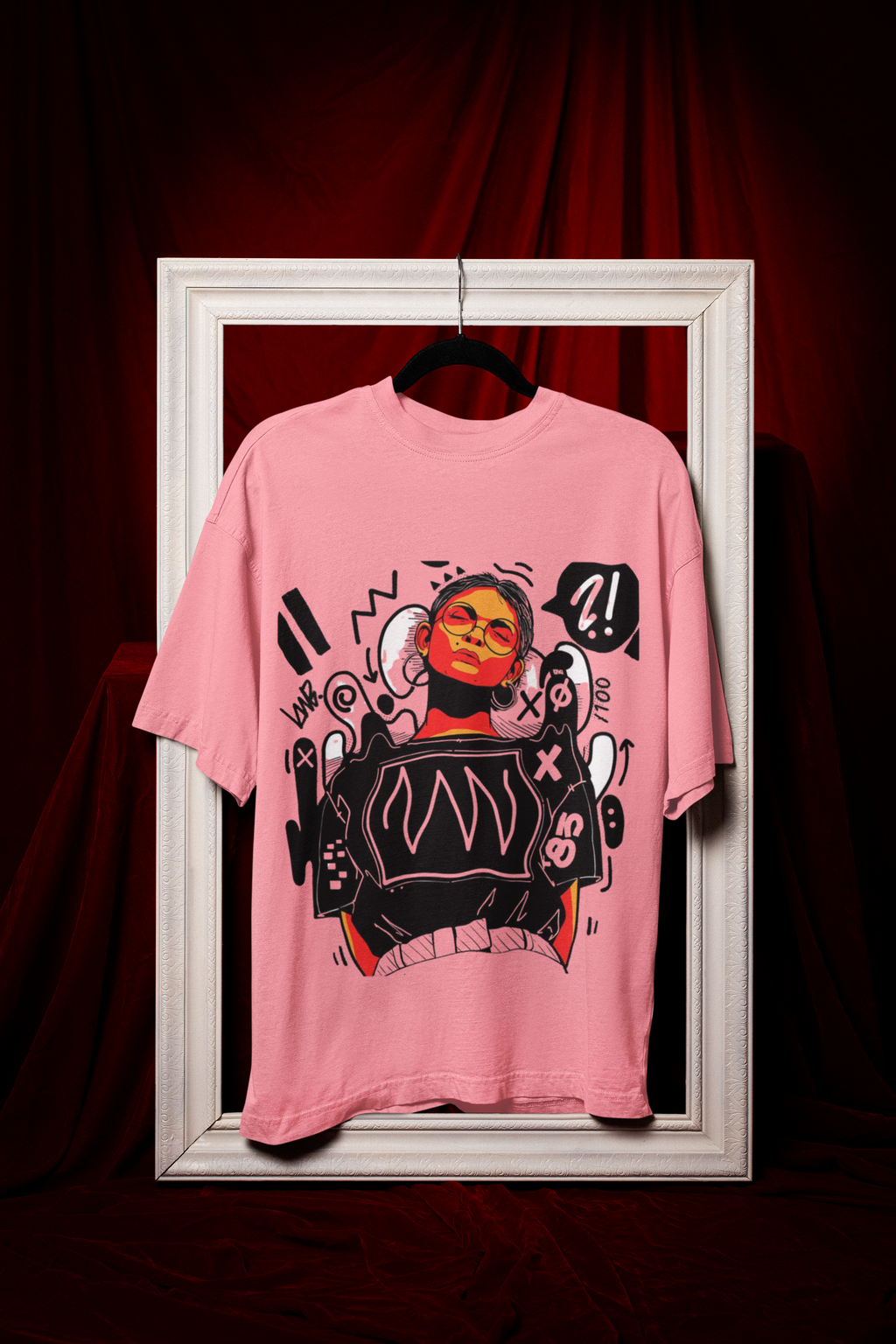 Being Girly Oversized T-Shirt for Women