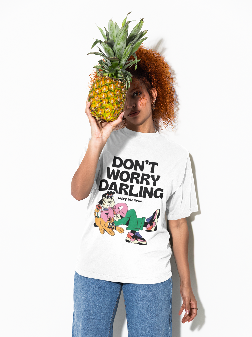 Don’t Worry Darling Oversized T-Shirt for Women