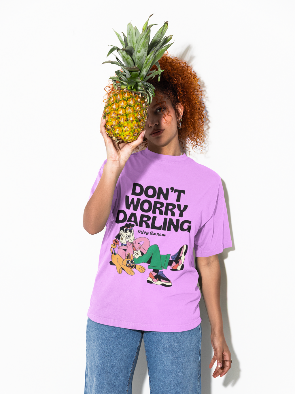 Don’t Worry Darling Oversized T-Shirt for Women