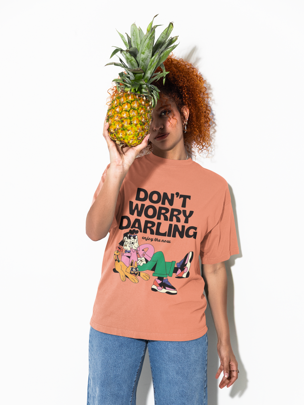 Don’t Worry Darling Oversized T-Shirt for Women
