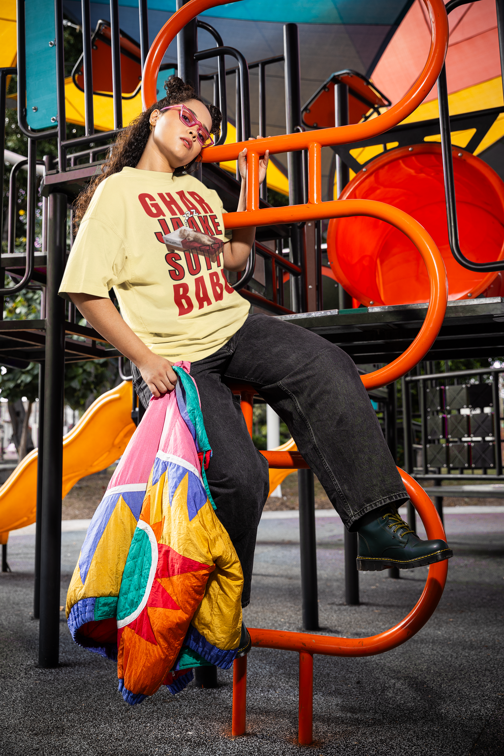 Ghar Jaake Sutti Babu Oversized T-Shirt for Women