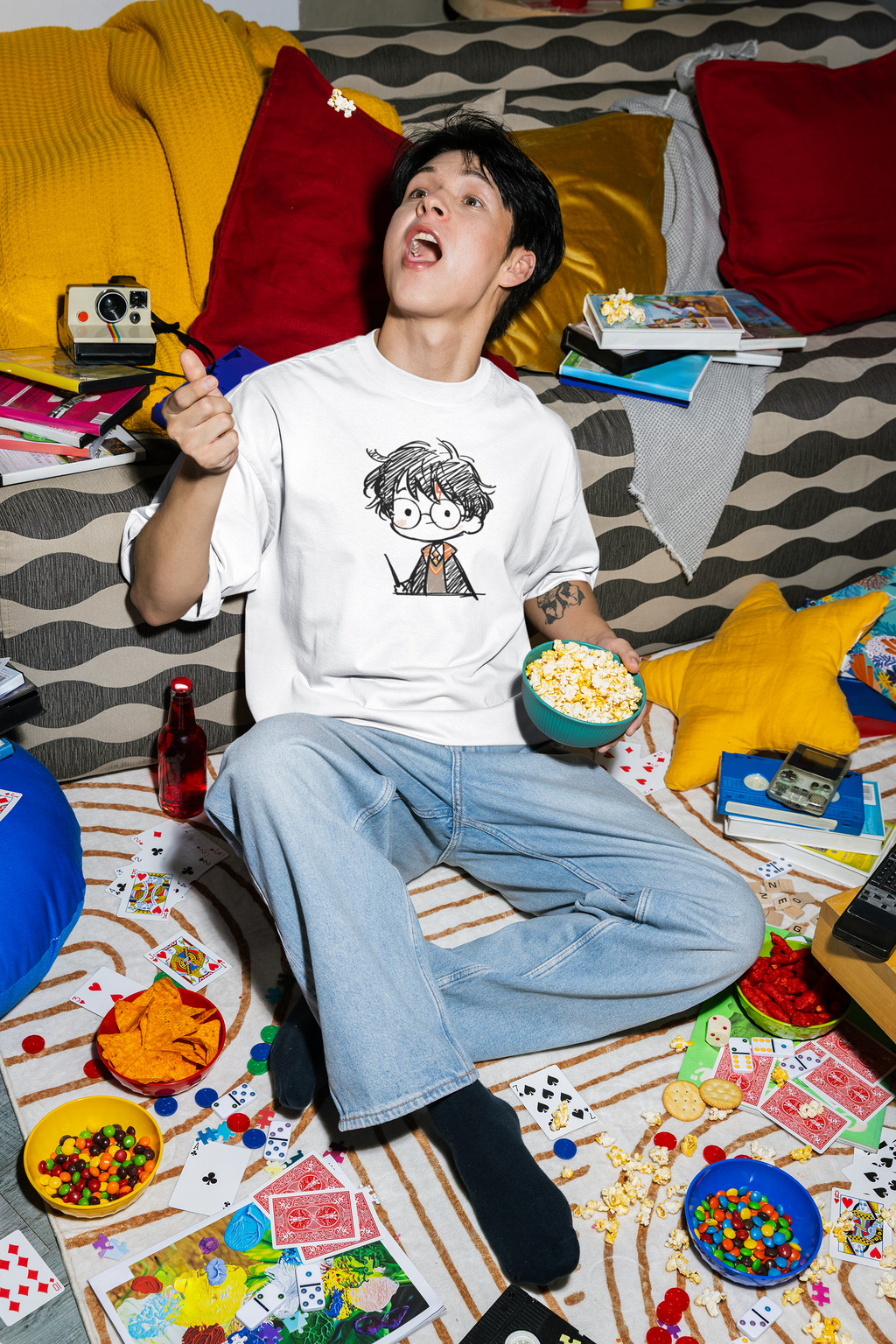 Harry Potter–Inspired Oversized T-Shirt for Men