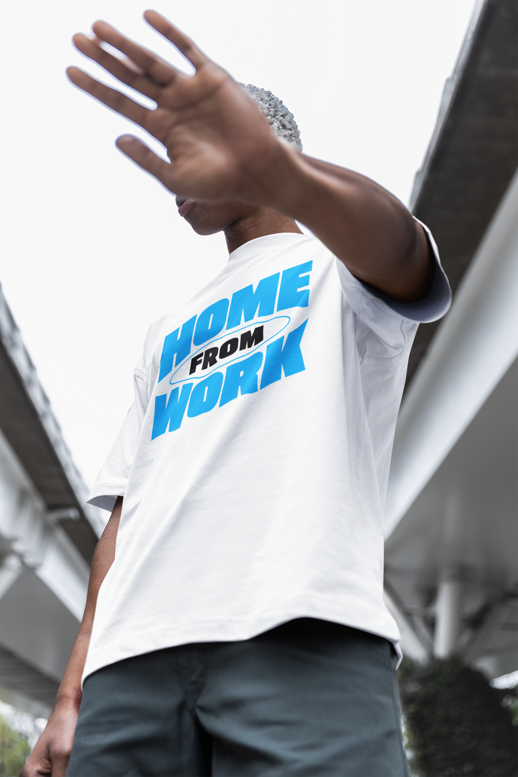 HOME FROM WORK Oversized T-Shirt | Pixalflux