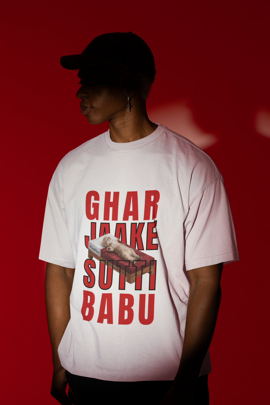 Ghar Jaake Sutti Babu Oversized T-Shirt for Men