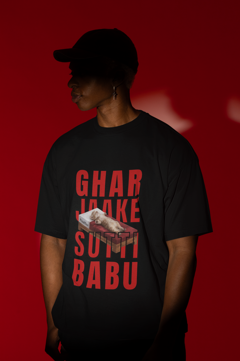 Ghar Jaake Sutti Babu Oversized T-Shirt for Men