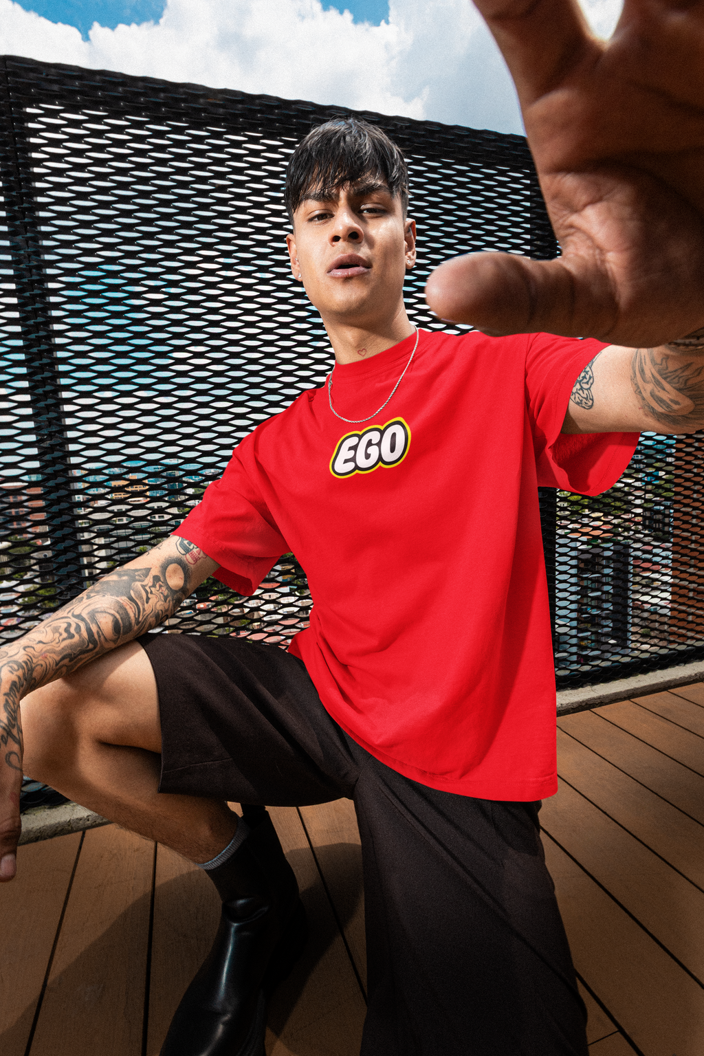 EGO Minimal Oversized T-Shirt | Pixalflux