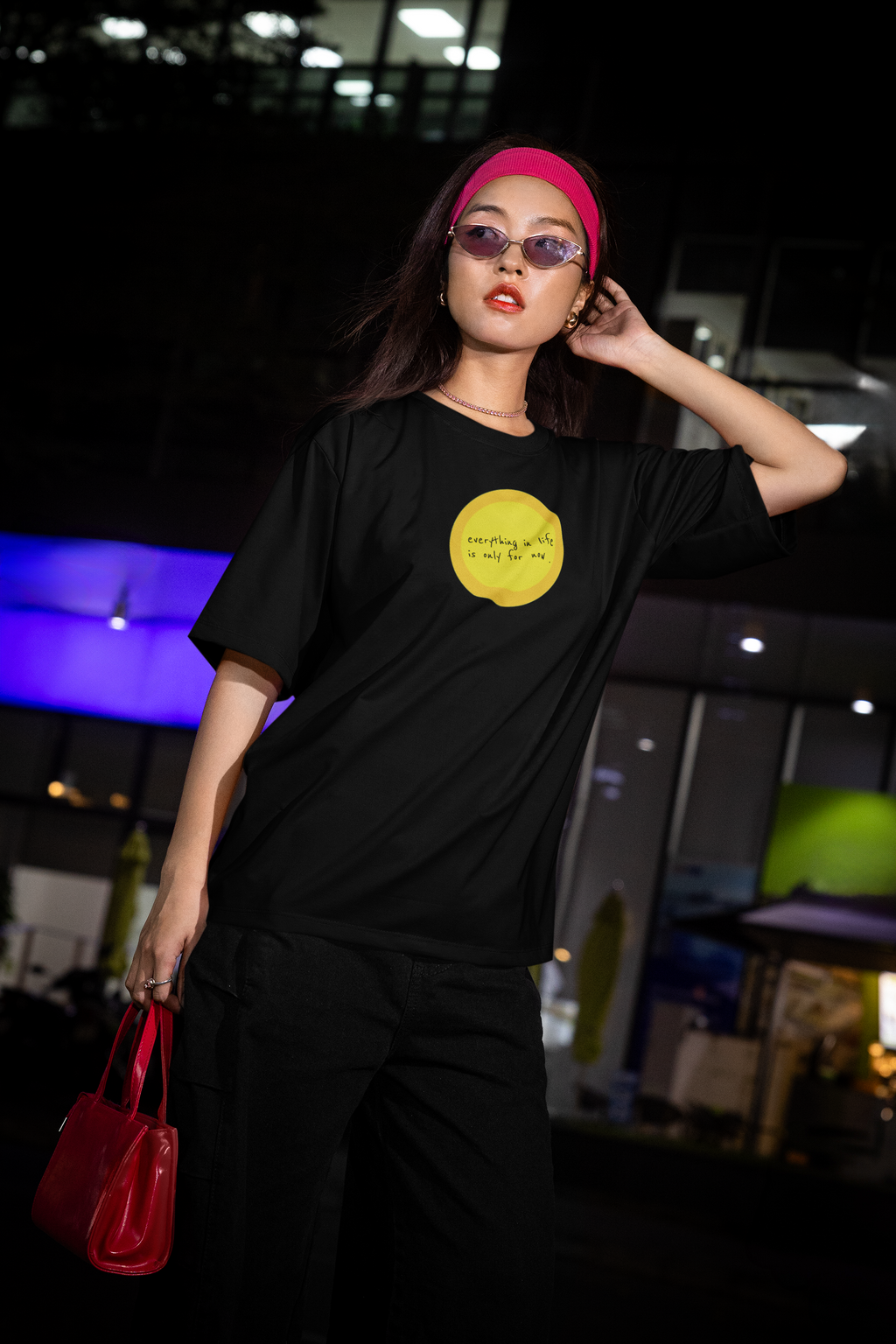 Only for Now Oversized T-Shirt  | Pixalflux