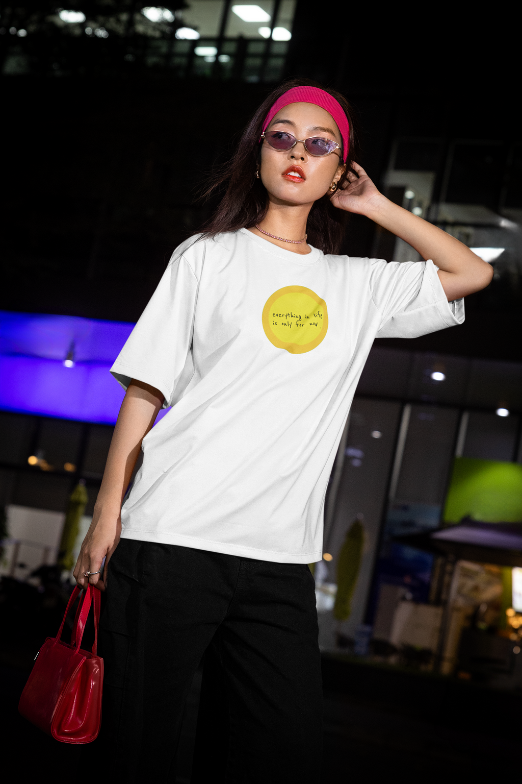 Only for Now Oversized T-Shirt  | Pixalflux