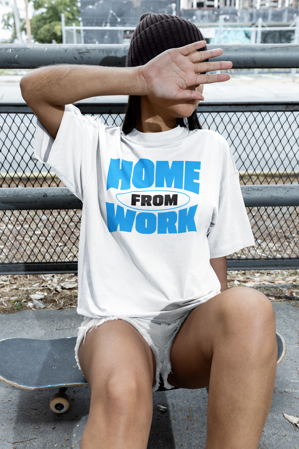 HOME FROM WORK Oversized T-Shirt | Pixalflux