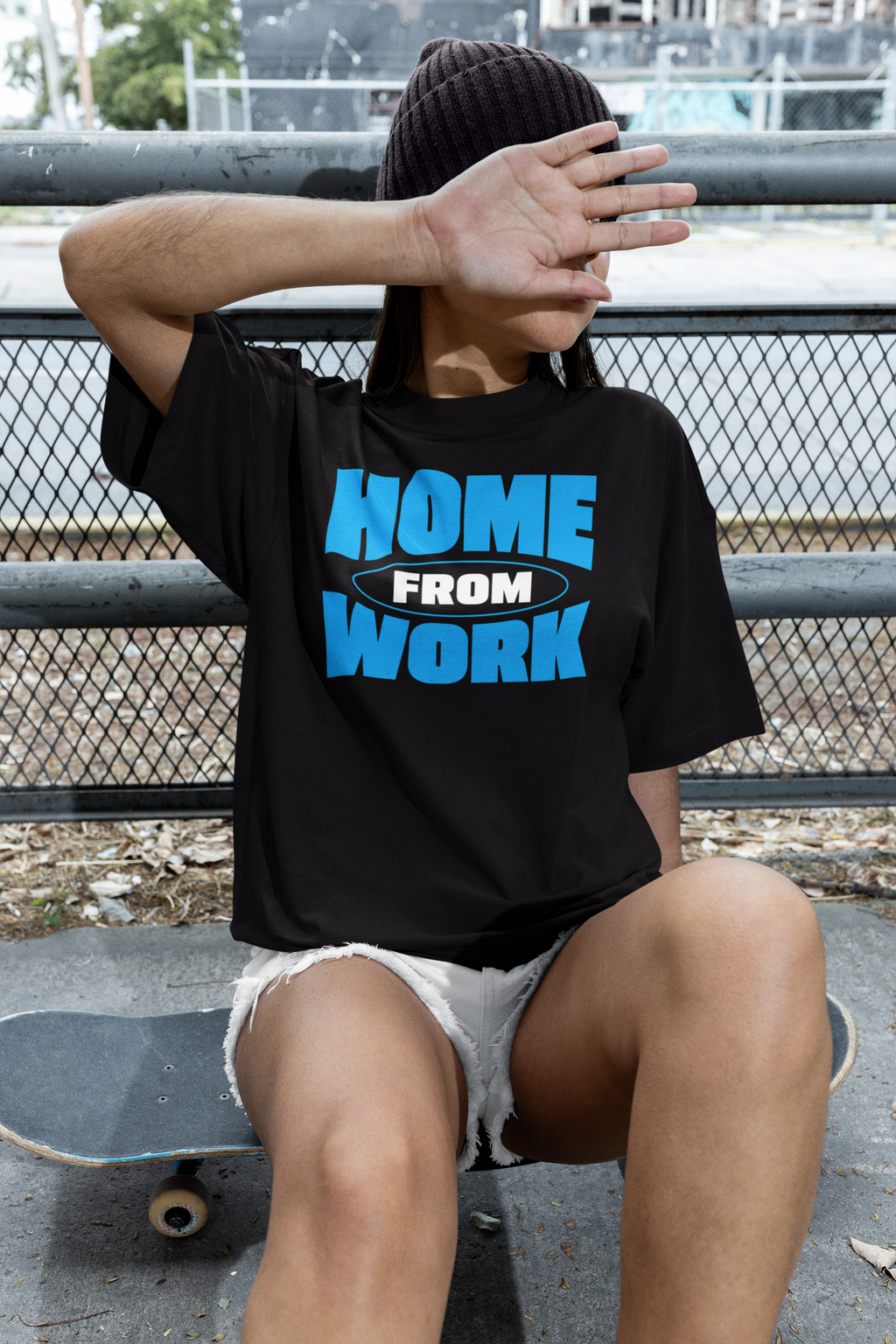 HOME FROM WORK Oversized T-Shirt | Pixalflux