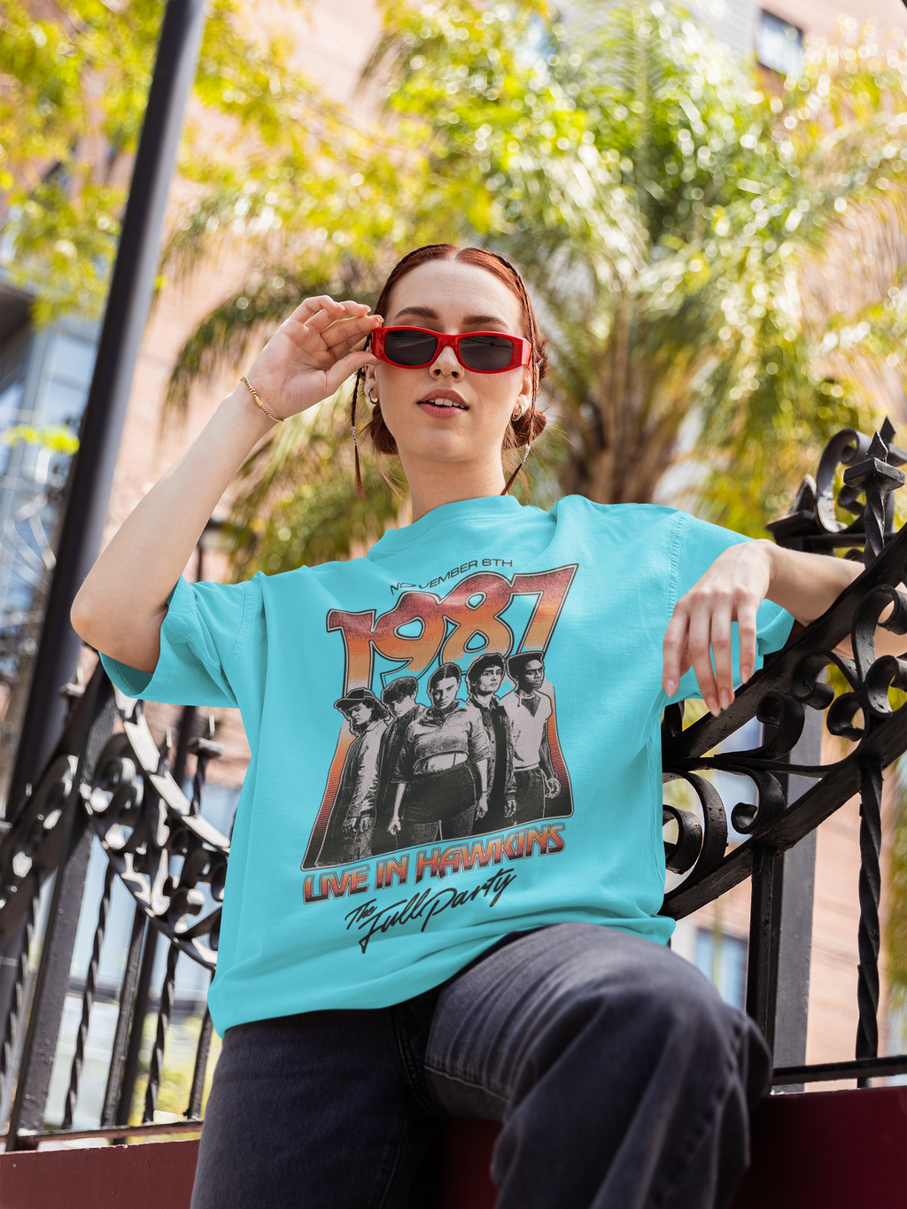 Stranger Things Inspired Oversized T-Shirt for Women