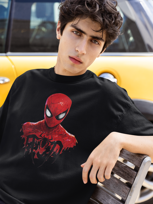 Spiderman Graphic Oversized T-Shirt for Men