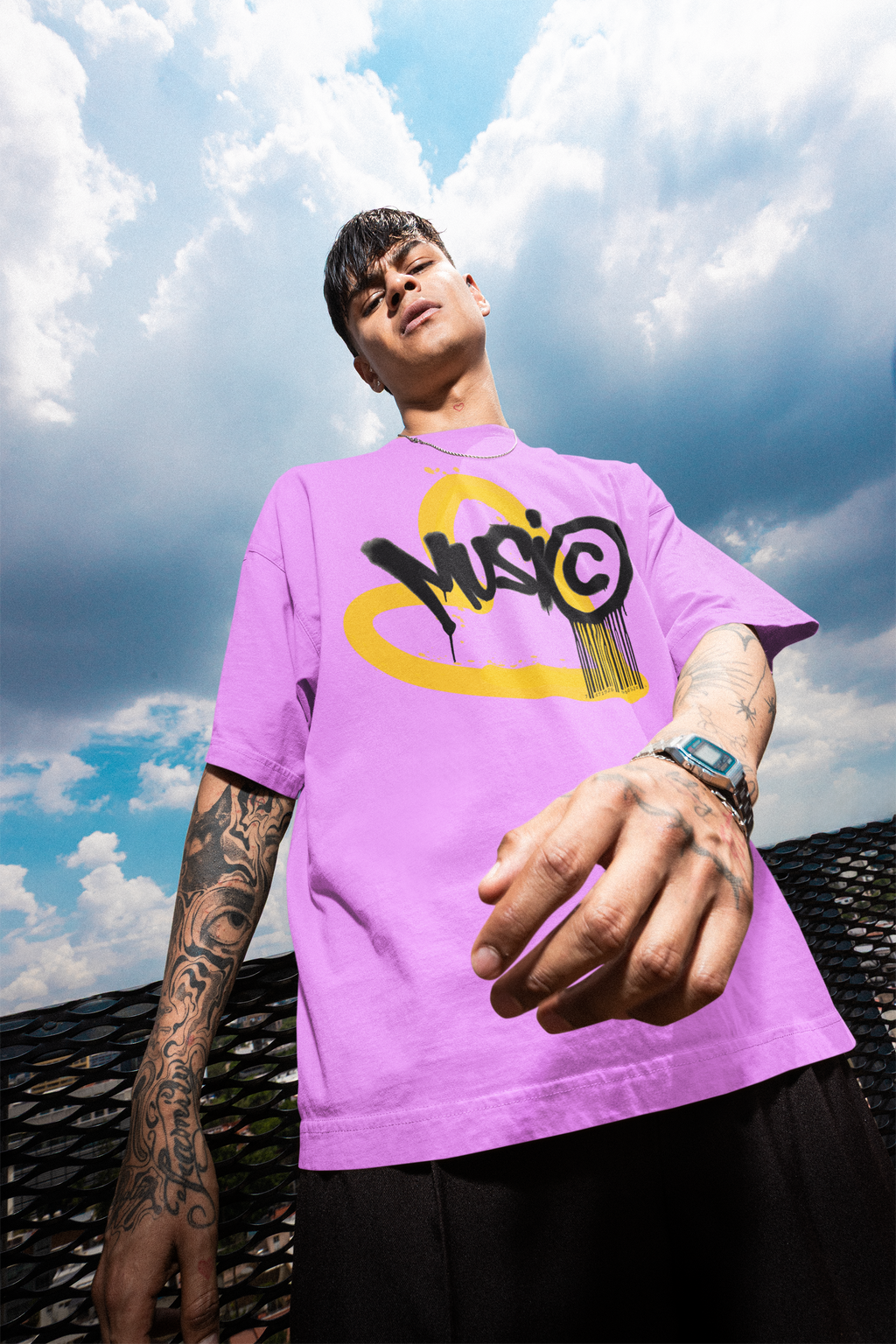 Urban Beats Oversized T-Shirt | Pixalflux