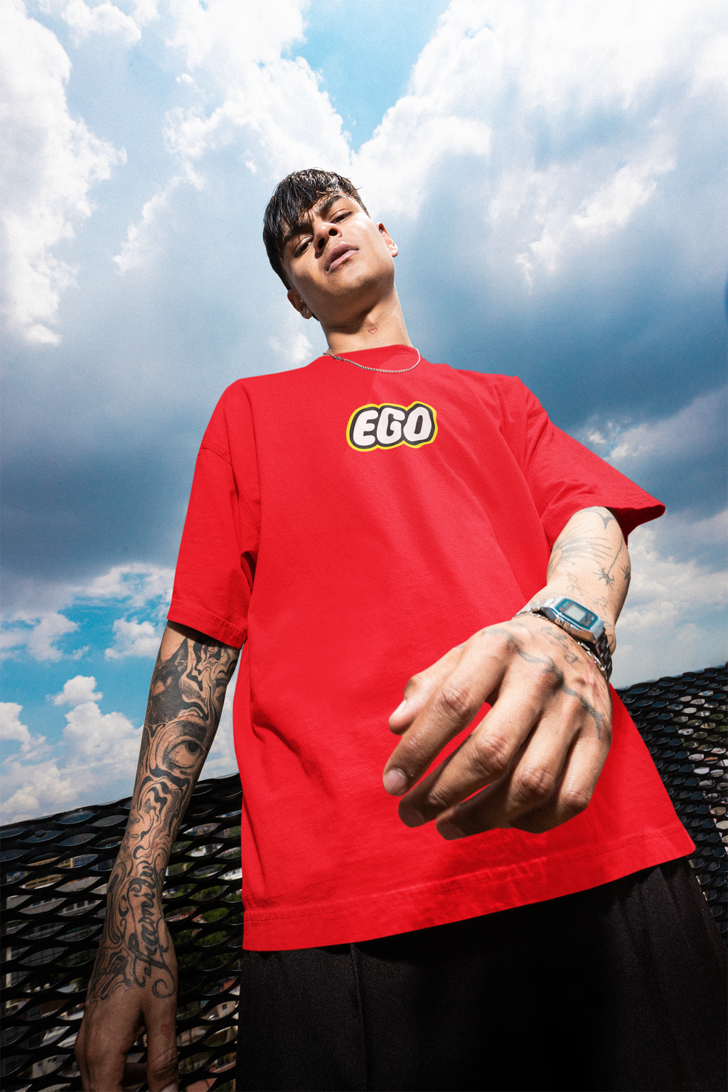 EGO Minimal Oversized T-Shirt | Pixalflux