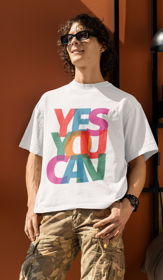 YES YOU CAN Oversized T-Shirt for Men