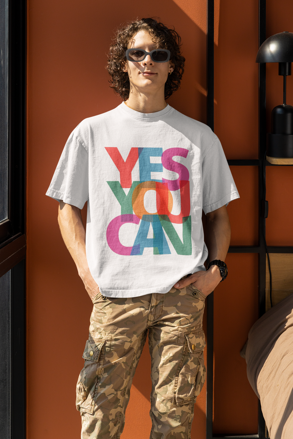 YES YOU CAN Oversized T-Shirt for Men