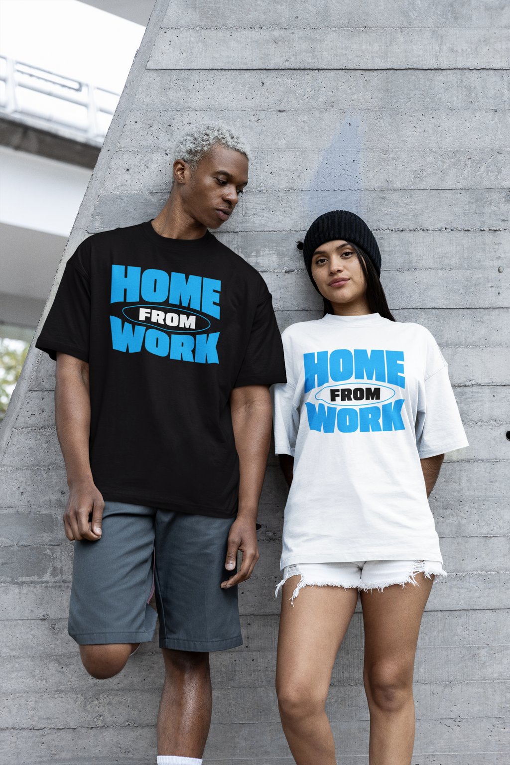HOME FROM WORK Oversized T-Shirt | Pixalflux