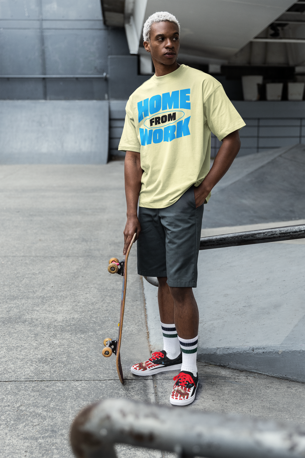 HOME FROM WORK Oversized T-Shirt | Pixalflux