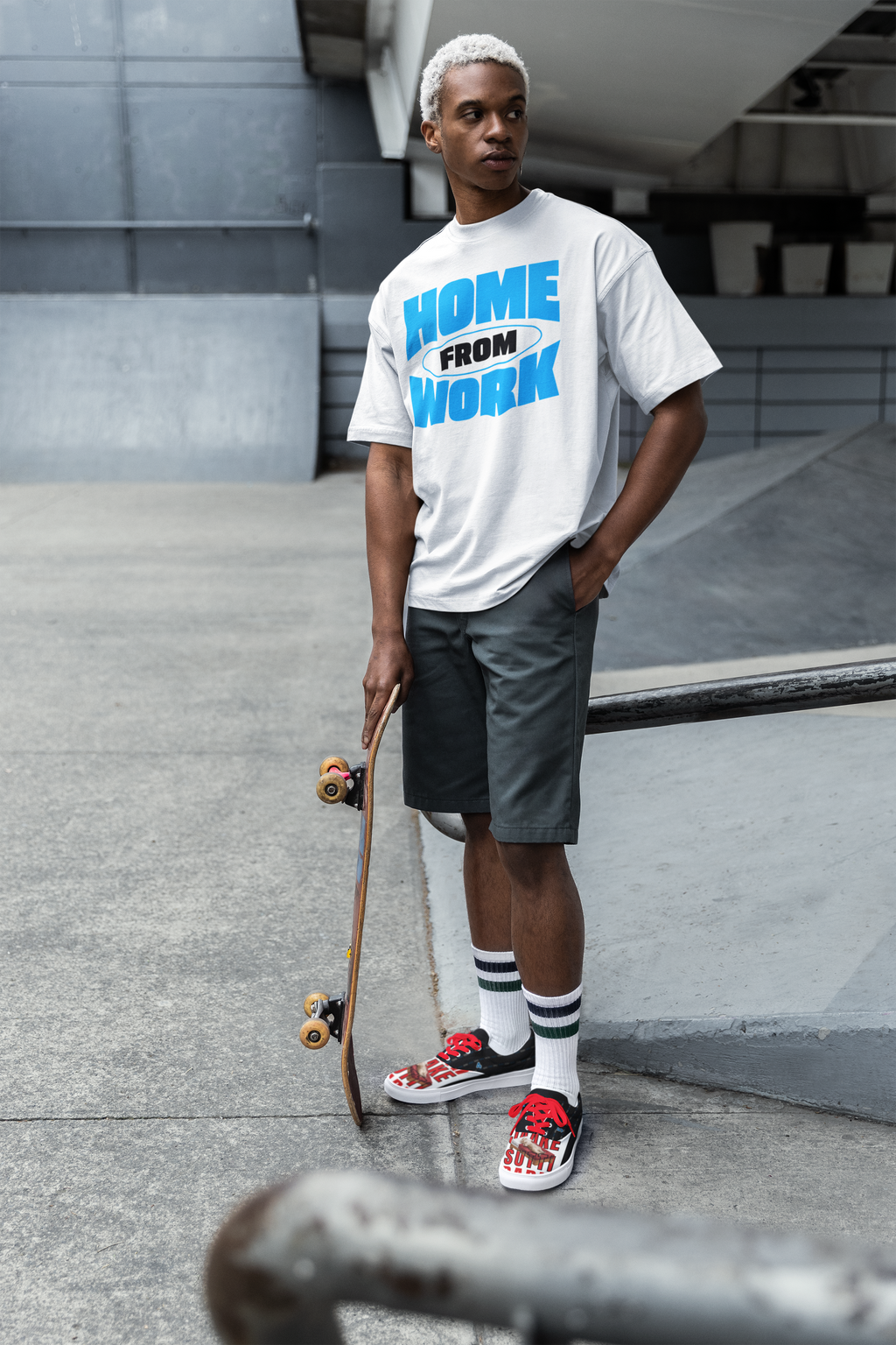 HOME FROM WORK Oversized T-Shirt | Pixalflux