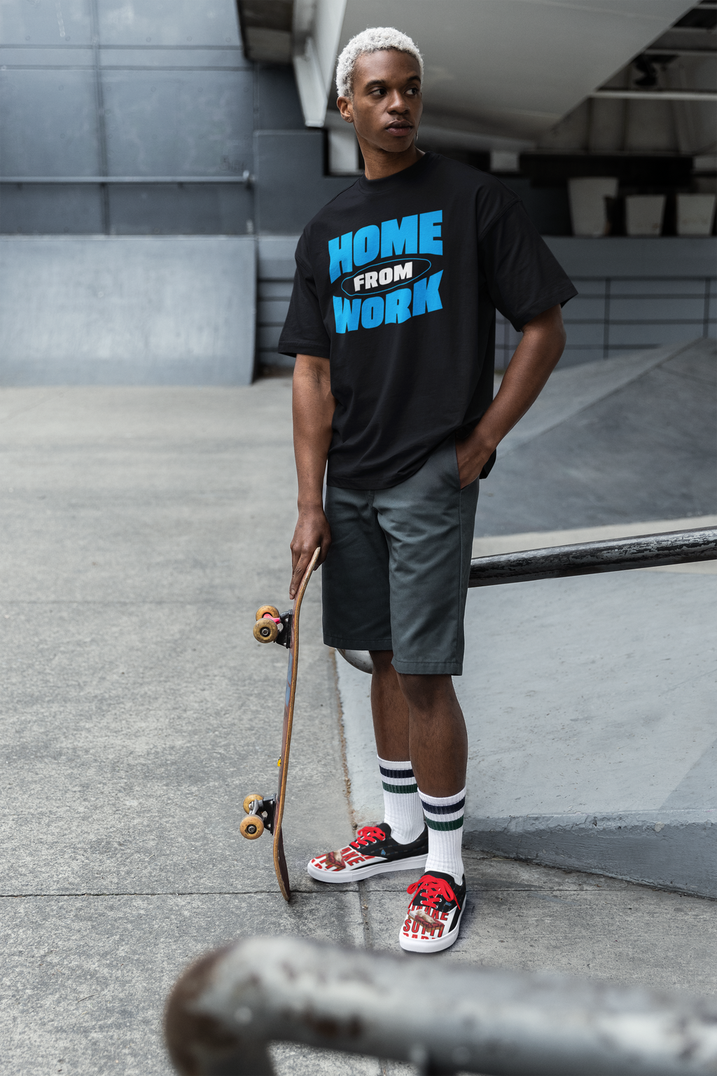 HOME FROM WORK Oversized T-Shirt | Pixalflux