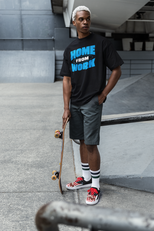 HOME FROM WORK Oversized T-Shirt | Pixalflux
