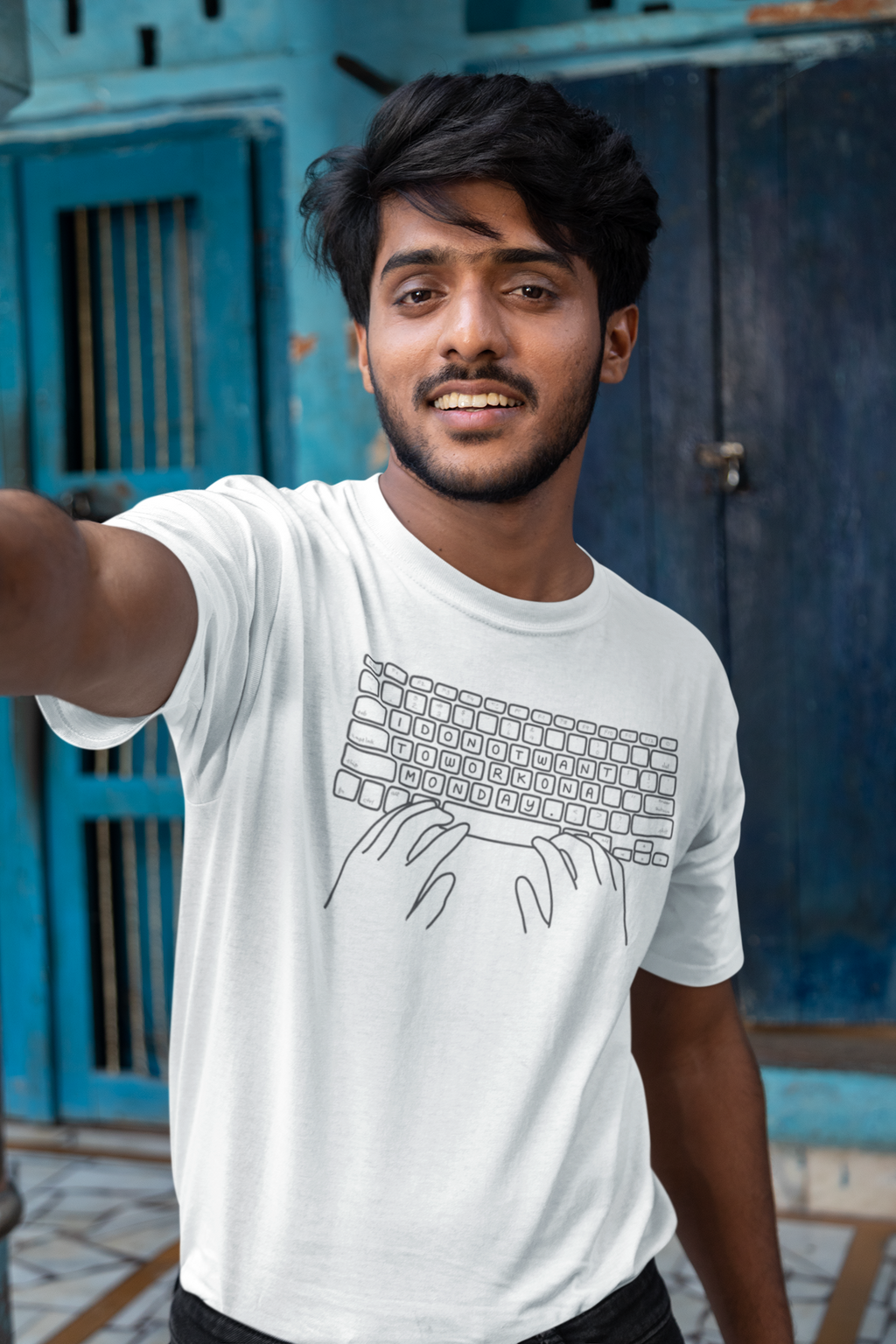 Corporate Keyboard Regular Fit T-Shirt for Men