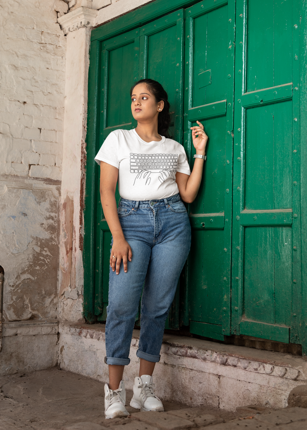 Corporate Keyboard Regular Fit T-Shirt for Women