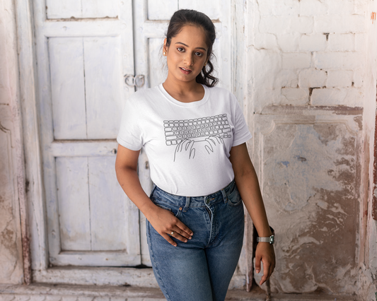 Corporate Keyboard Regular Fit T-Shirt for Women