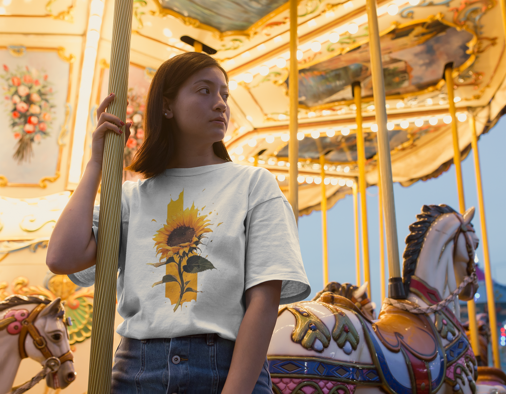 Women’s Oversized Sunflower Tshirt